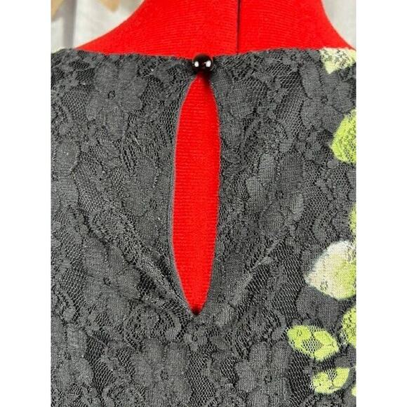 Speechless Women Juniors Floral Black Embroidered Sleeveless Dress sz: M - Picture 4 of 7